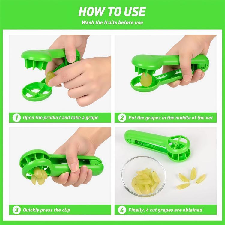 LsCook Fruit Cutter Strawberry Slicer - Green