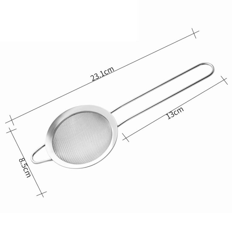 LsCook Round Base 304 Stainless Steel Milk Juice Mesh Strainer Ultra-Fine Kitchen Flour Sifter