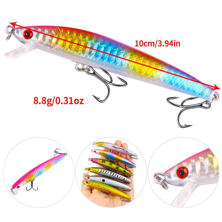 HENGJIA MI178 Minnow Lure Drop-Shot Style Micro-Sinking Bait For Freshwater Predatory Fish