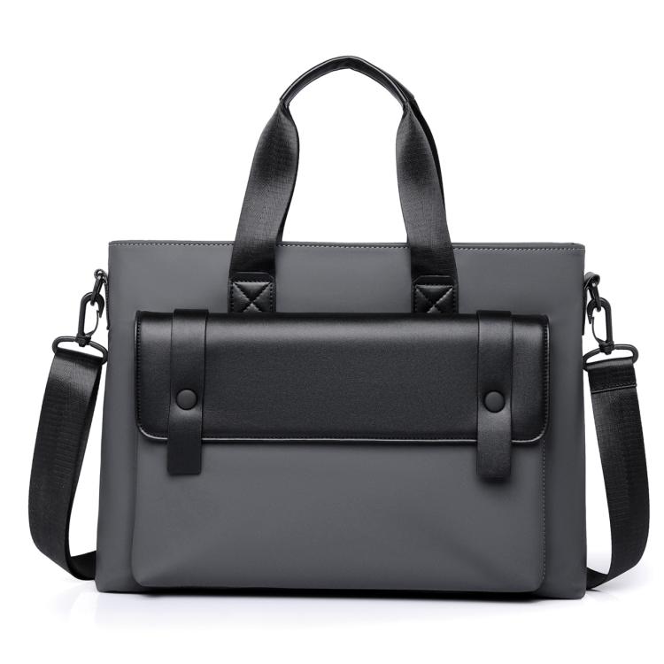 WEIXIER Mens Briefcase Laptop Bag 14 Inch Waterproof Business Messenger Bag Casual Tote Handbag with Luggage Strap