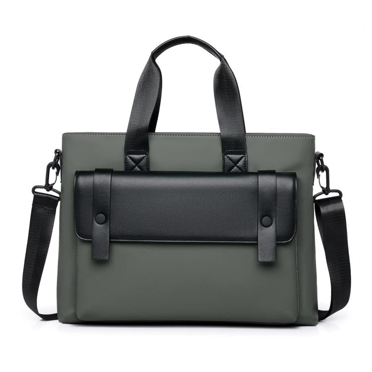 WEIXIER Mens Briefcase Laptop Bag 14 Inch Waterproof Business Messenger Bag Casual Tote Handbag with Luggage Strap