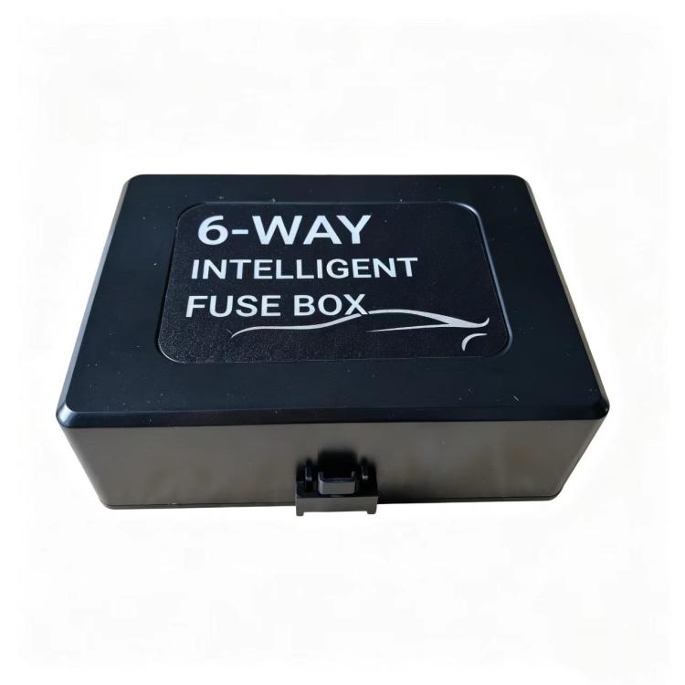 12V Universal Car Fuse Box 6-Way Relay Fuse Box With LED Indicator Light