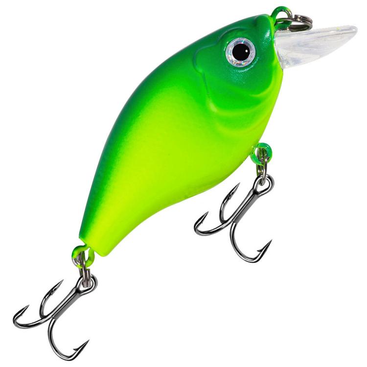 HENGJIA Deep Diving Fat Crankbait Fishing Lure Long Casting Hard Bait, Spec: 6cm 6.9g