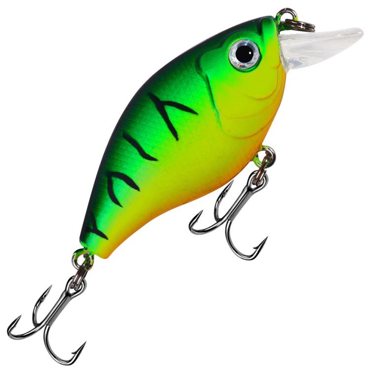 HENGJIA Deep Diving Fat Crankbait Fishing Lure Long Casting Hard Bait, Spec: 6cm 6.9g