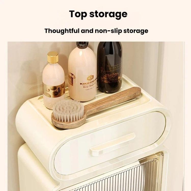 Waterproof Wall-Mounted Punch-Free Tissue Storage Rack For Bathroom & Washroom, Spec: Small White
