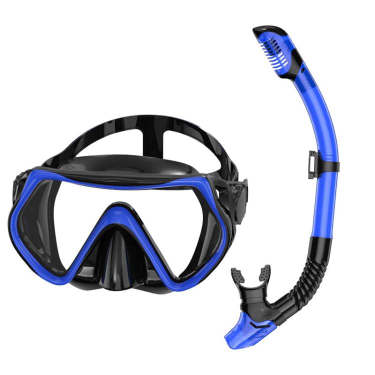 Snorkel Set for Adults 180-degree Panoramic View Diving Mask with Anti-Fog Lens Snorkeling Gear for Scuba Diving, Swimming