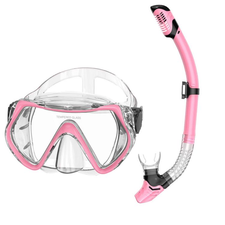 Snorkel Set for Adults 180-degree Panoramic View Diving Mask with Anti-Fog Lens Snorkeling Gear for Scuba Diving, Swimming