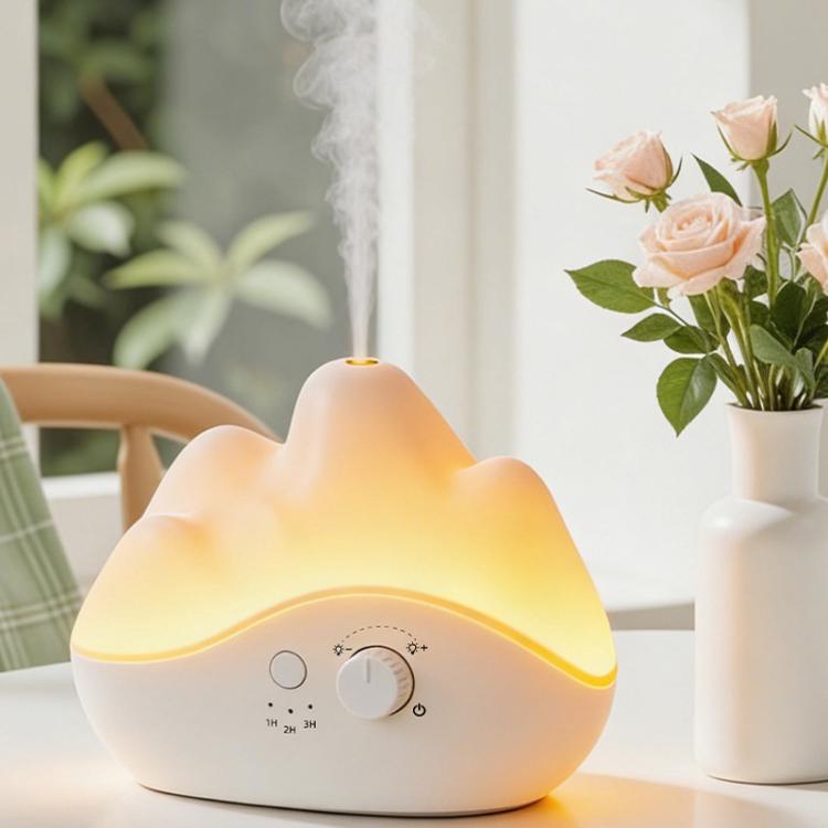 Cloud-shaped Dual-Fluid Aromatherapy Diffuser Waterless Pure Essential Oil Automatic Diffuser With Night Light No Essential Oils
