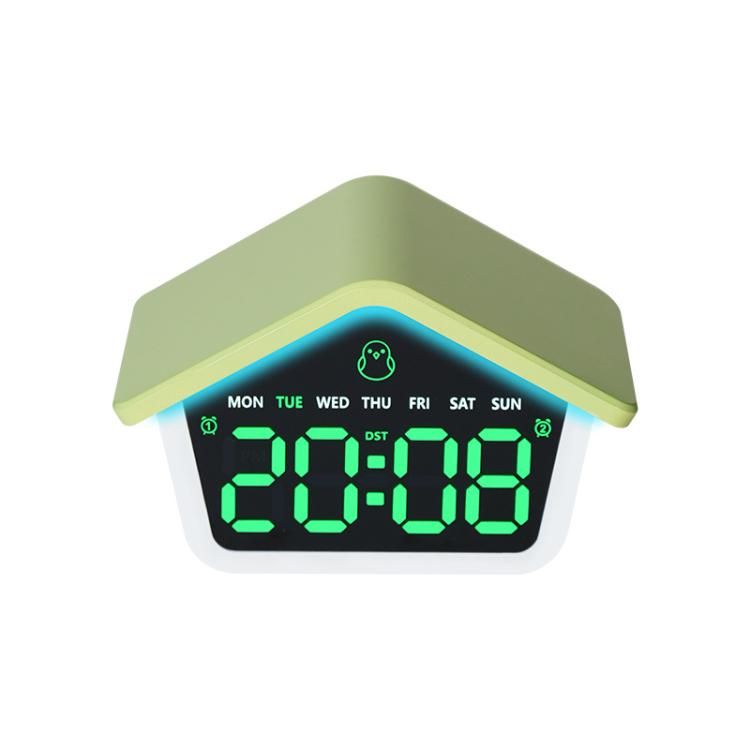Atmosphere Cabin Digital Alarm Clock With 8-Color Night Light LED Desktop Clock With Snooze, DST, Adjustable Brightness
