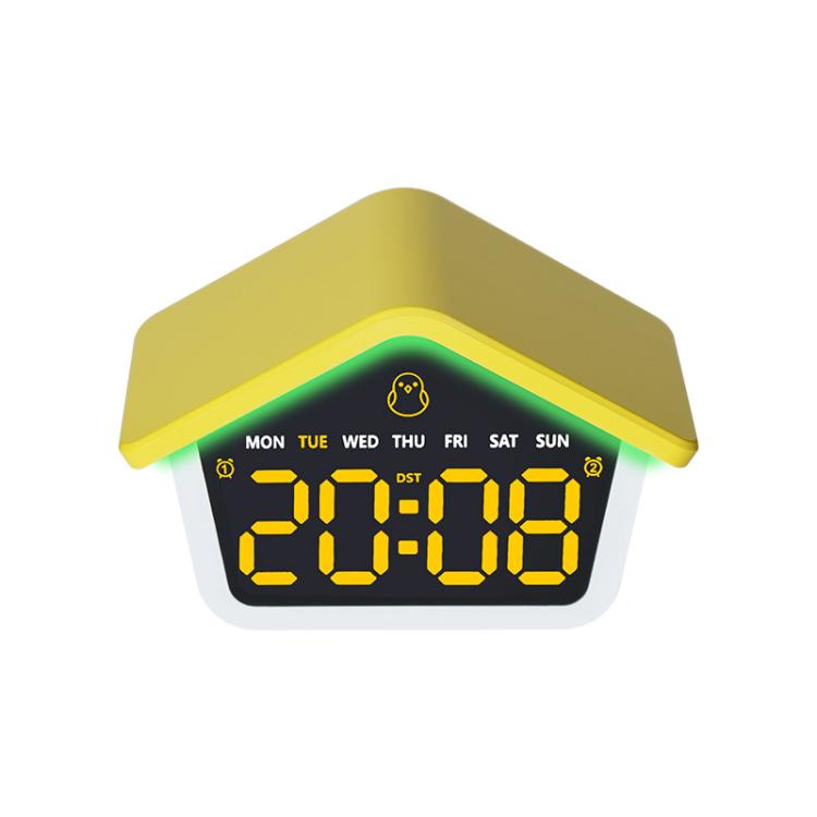 Atmosphere Cabin Digital Alarm Clock With 8-Color Night Light LED Desktop Clock With Snooze, DST, Adjustable Brightness