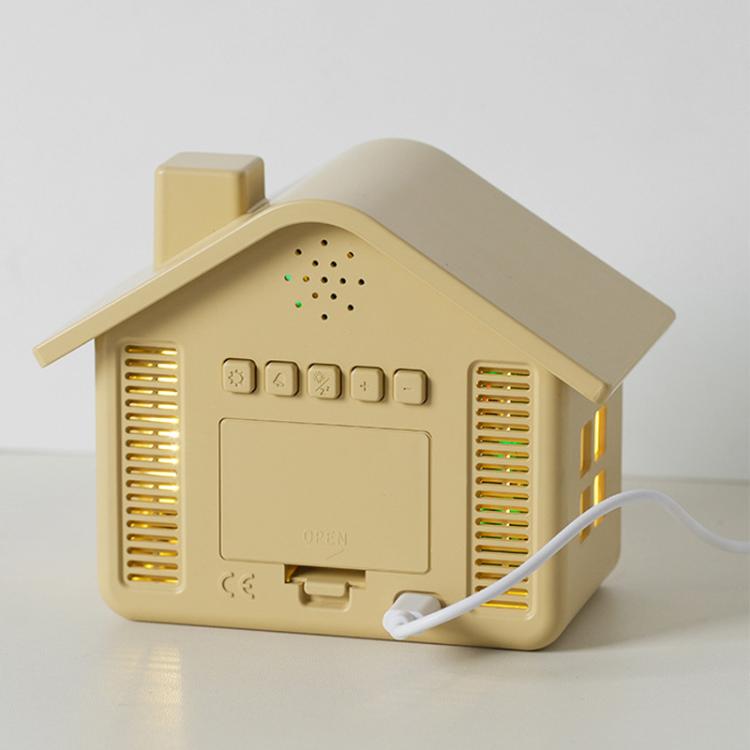 House-Shaped Digital Alarm Clock with Night Light Dual Alarms & Timer Function, 3-Level Brightness