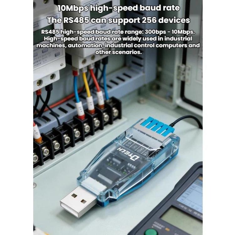 DTECH USB To RS485 Push-Button Serial Port Module, Specifications: RS232/485 MS3020 Chip IOT5087S