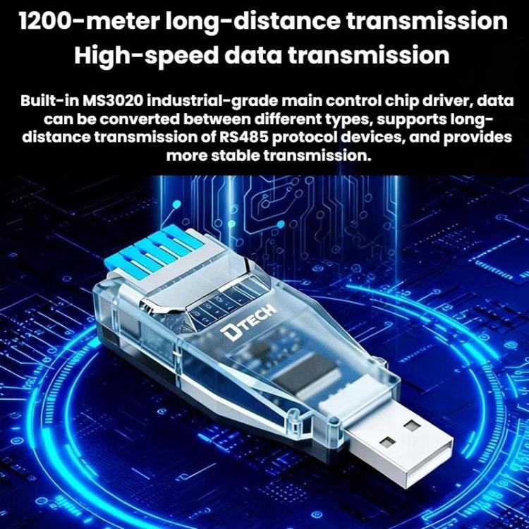 DTECH USB To RS485 Push-Button Serial Port Module, Specifications: FTDI Chip IOT5094