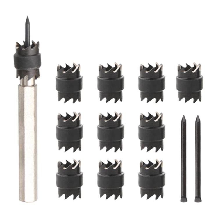 13pcs / set High Speed Steel Spot Welding Drill Bit Hex Shank Anchor Point Repair Drill Bit