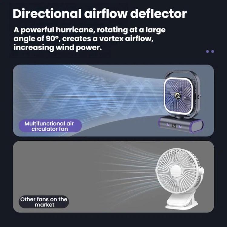Desktop Mini Office Silent USB Wall-Mounted Fan, Color: Gray Plug-in