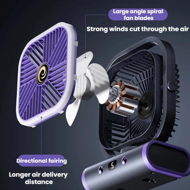 Desktop Mini Office Silent USB Wall-Mounted Fan, Color: White Plug-in