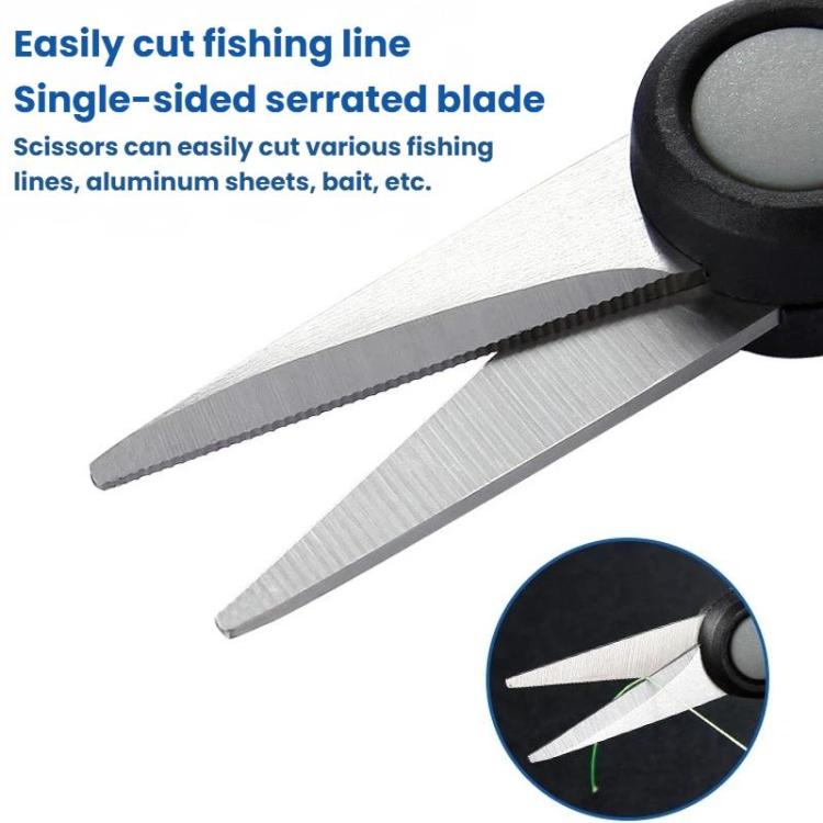 Lure Fishing Scissors With Serrated Blade For Cutting Fishing Line