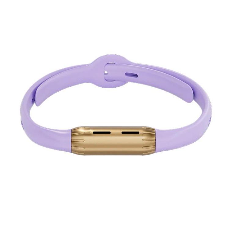Portable Outdoor Plant Essential Oil Mosquito Repellent Bracelet, Color: Rose Gold With Purple