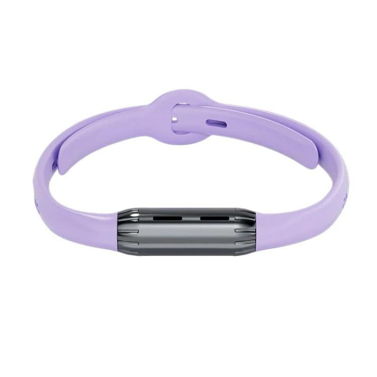 Portable Outdoor Plant Essential Oil Mosquito Repellent Bracelet, Color: Gunmetal Gray With Purple