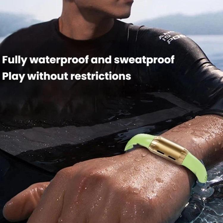 Portable Outdoor Plant Essential Oil Mosquito Repellent Bracelet, Color: Rose Gold With Green