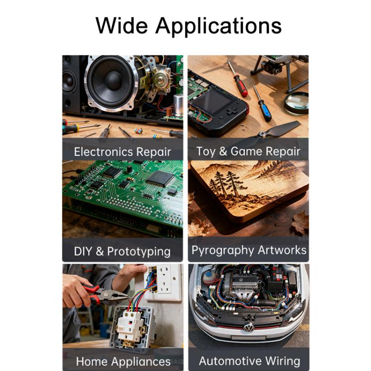 FNIRSI HS-03 0.96 Inch Screen Wireless Constant Temperature Electric Soldering Iron Mini Repair Soldering Iron Tool Kit
