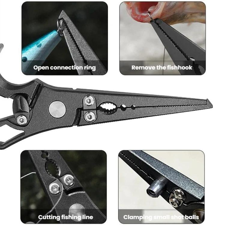 Stainless Steel Fish-Holding Pliers Open-Loop Hook Remover For Lure Fishing, Spec: With Storage Pouch