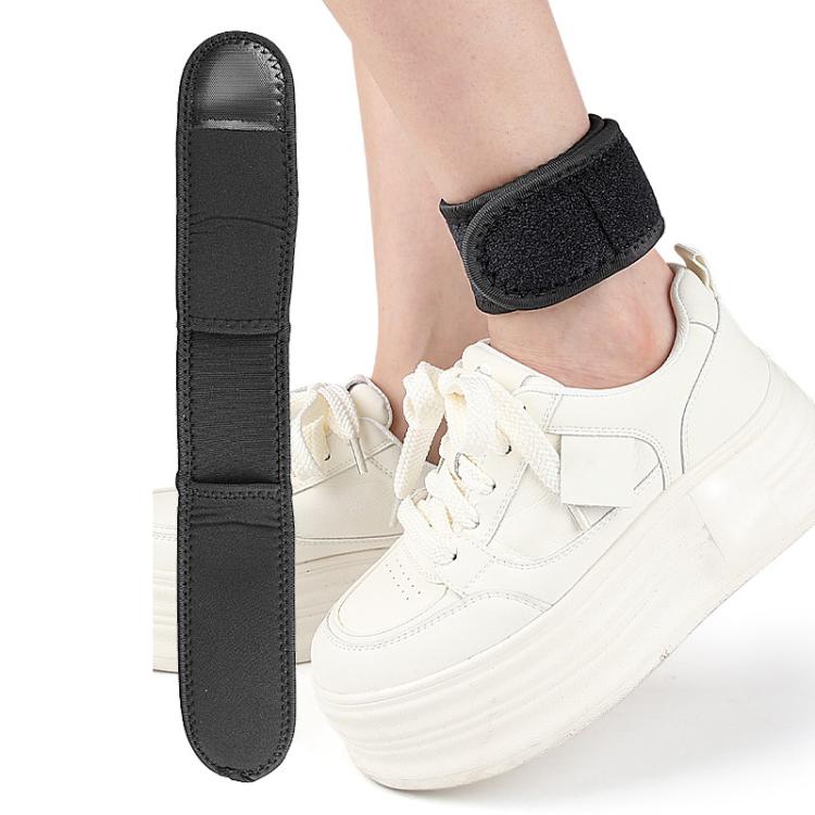 Exercise Pedometer Strap Adjustable Fitness Ankle Strap, Size: S - Black