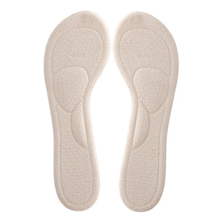 Women High Heels Invisible Anti-Slip Half-Size Insole, Color: Apricot Velvet