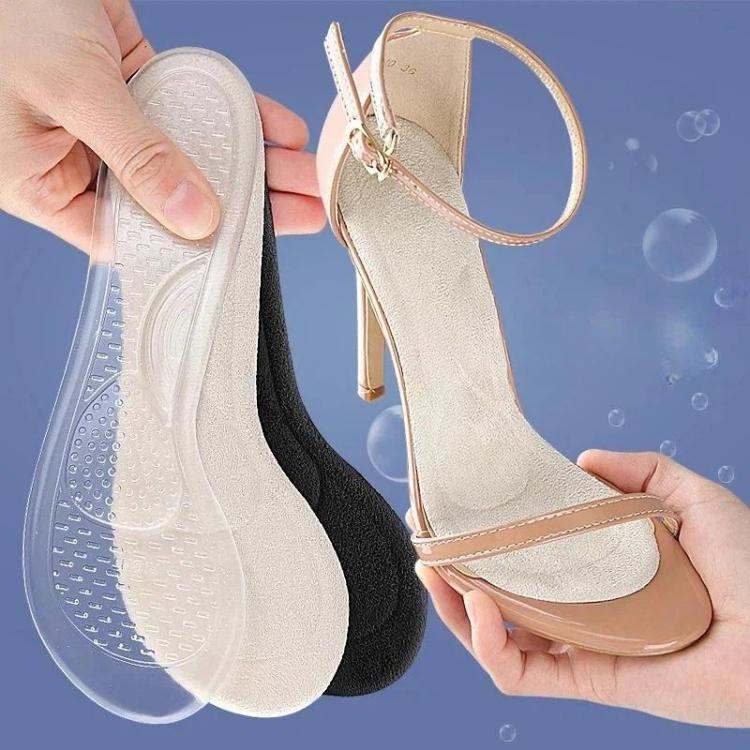 Women High Heels Invisible Anti-Slip Half-Size Insole, Color: Transparent