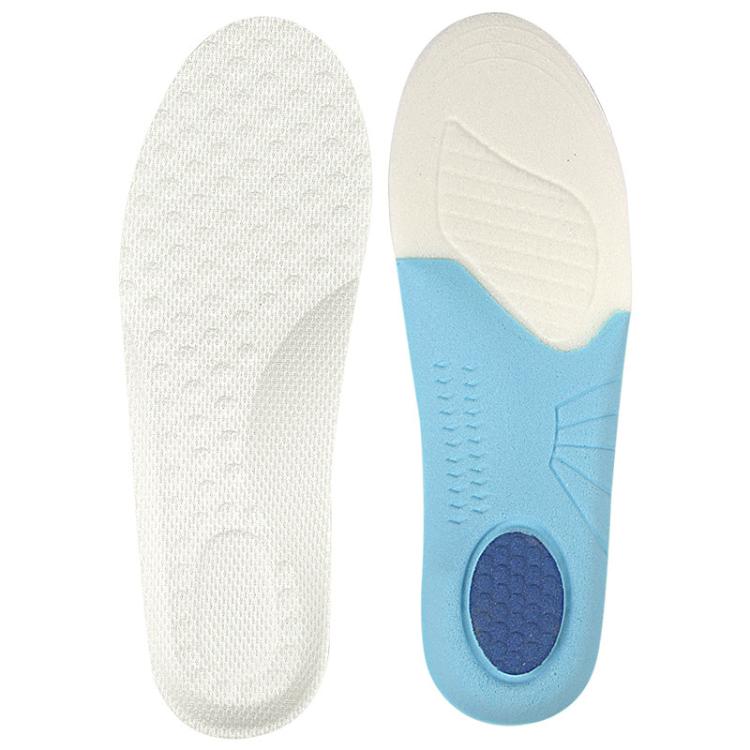 Soft Shock-Absorbing Non-Slip Wear-Resistant Customizable Sports Insoles, Size: 20-25 - White