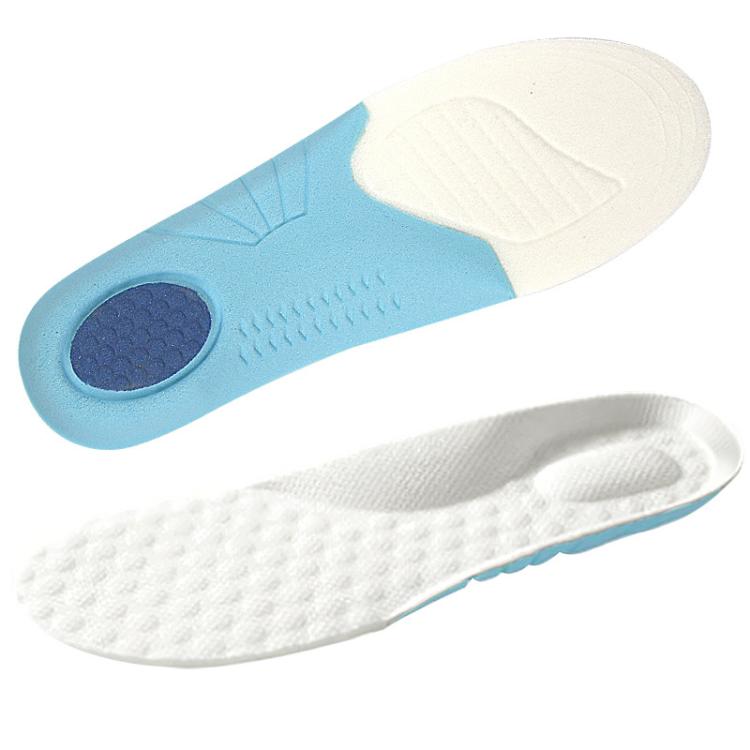 Soft Shock-Absorbing Non-Slip Wear-Resistant Customizable Sports Insoles, Size: 20-25 - White