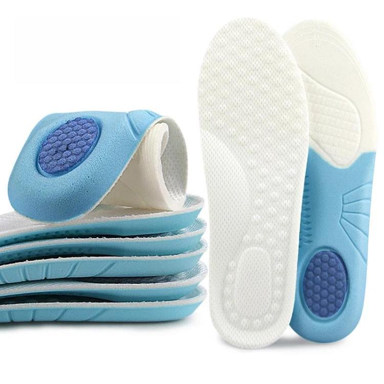 Soft Shock-Absorbing Non-Slip Wear-Resistant Customizable Sports Insoles, Size: 20-25 - White
