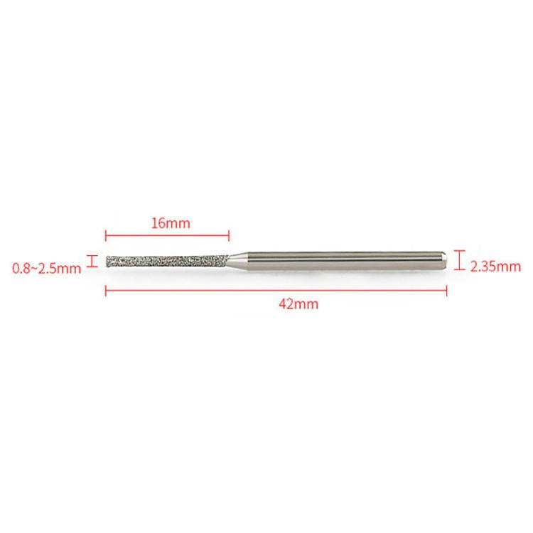 1.8mm Carborundum Drill Bit Jade Emerald Agate Drill Bit Extended Diamond Grinding Bit