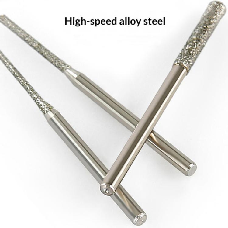 1.5mm Carborundum Drill Bit Jade Emerald Agate Drill Bit Extended Diamond Grinding Bit