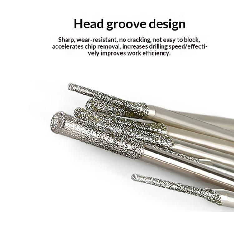 1.0mm Carborundum Drill Bit Jade Emerald Agate Drill Bit Extended Diamond Grinding Bit