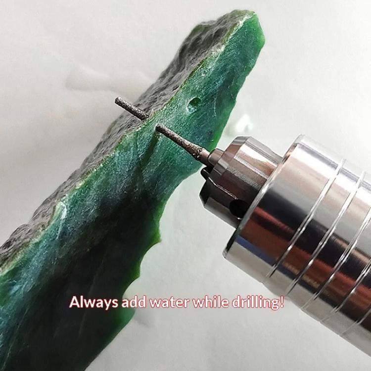 2.5mm Carborundum Drill Bit Jade Emerald Agate Drill Bit Extended Diamond Grinding Bit
