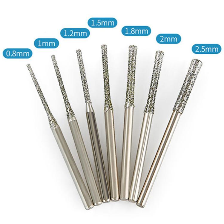 1.5mm Carborundum Drill Bit Jade Emerald Agate Drill Bit Extended Diamond Grinding Bit
