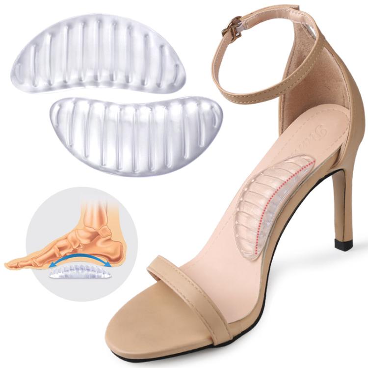 Striped Arch Support Anti-Slip Insole - Transparent