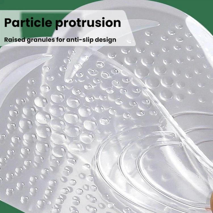 Arch Support Insole Silicone Anti-slip Shock-absorbing Soft Half-Insole - Transparent