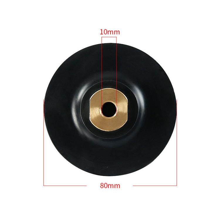 Flexible Bendable Rubber Grinding Head Soft-Joint Angle Grinder Adhesive Disc, Spec: 3 inch 8cm M10