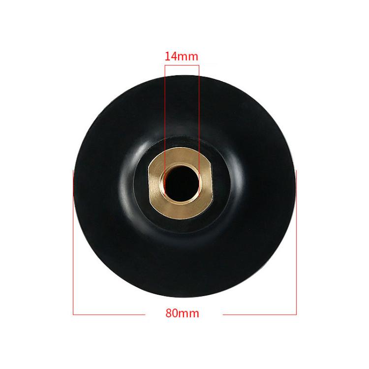 Flexible Bendable Rubber Grinding Head Soft-Joint Angle Grinder Adhesive Disc, Spec: 3 inch 8cm M14