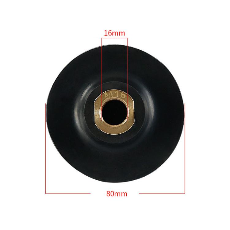 Flexible Bendable Rubber Grinding Head Soft-Joint Angle Grinder Adhesive Disc, Spec: 3 inch 8cm M16