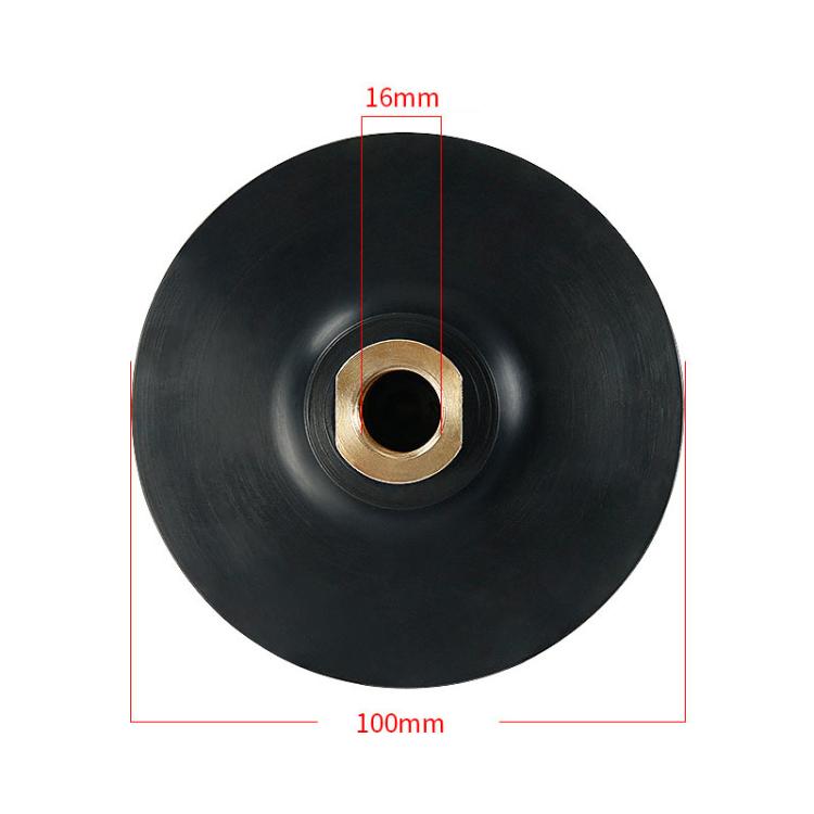Flexible Bendable Rubber Grinding Head Soft-Joint Angle Grinder Adhesive Disc, Spec: 4 inch 10cm M16