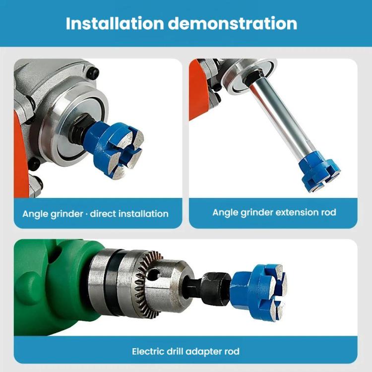 2.5mm Diamond Flat Grinding Disc Angle Grinder Small Grinding Disc, Spec: Grinding Head+6cm Extension Rod