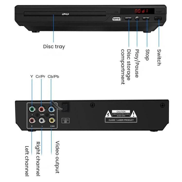 DVD Player High-Definition Mini CD Player