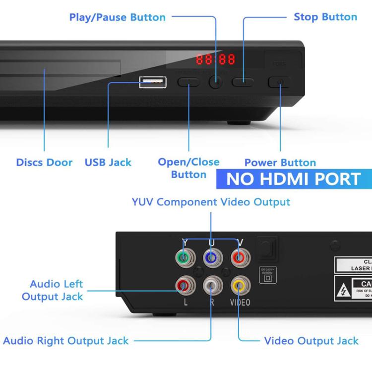DVD Player High-Definition Mini CD Player