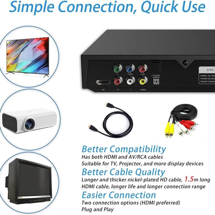 Home VCD/DVD High-Definition Eye-Friendly Disc Player