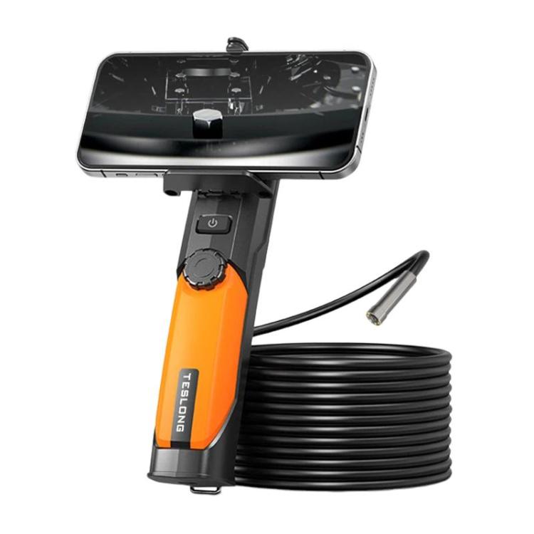 TESLONG WF200 WiFi HD Endoscope With LED Lights Handheld Industrial Inspection & Repair Borescope, Spec: Dual-Lens 8mm/5m