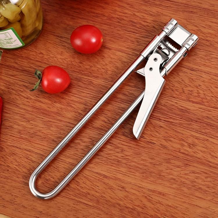 LsCook Adjustable Multi-Function Can Opener Non-Slip Bottle Cap Screwdriver - Short+Non-slip Pad+White Box Packaging