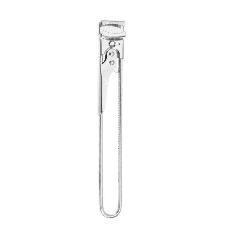 LsCook Adjustable Multi-Function Can Opener Non-Slip Bottle Cap Screwdriver - Short+Non-slip Pad+White Box Packaging
